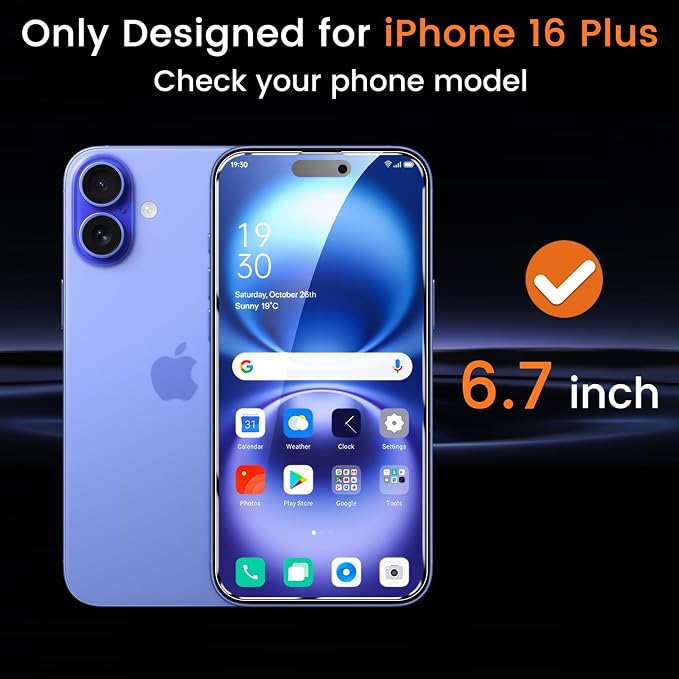 Lesakit 4+4 Pack Privacy Screen Protector