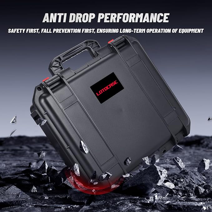 Case for Milwaukee M18 Impact and Torque Wrench - Waterproof Hard Tool Box for Milwaukee Set, Power Tool Combo Kit Bag for 18V 20V 2/1 3/4 3/8 Cordless Torque Wrenches/Battery (Case Only)