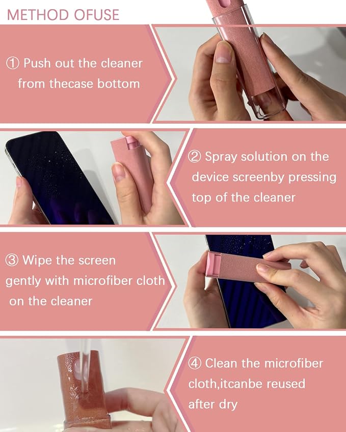 Touchscreen Mist Cleaner Screen Cleaner Spray Bottle Tool Screen Cleaner