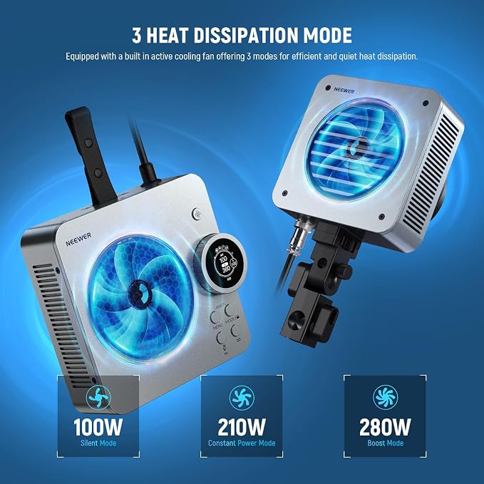 NEEWER HS200C Portable RGB LED Video Light, APP/2.4G/Panel/DMX Control