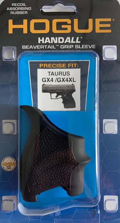 Hogue HandAll Beavertail Rubber Grip Sleeve for Taurus GX4 & GX4XL, Black - 18720