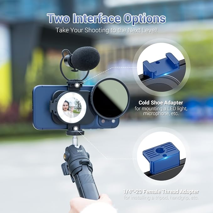 JJC 67mm ND Filter for iPhone, Magnetic Lens Filter Mount