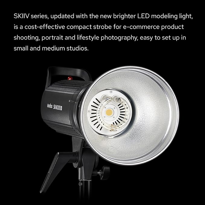 Godox SK400IIV 400Ws Strobe Studio Flash GN65 5700K 2.4G