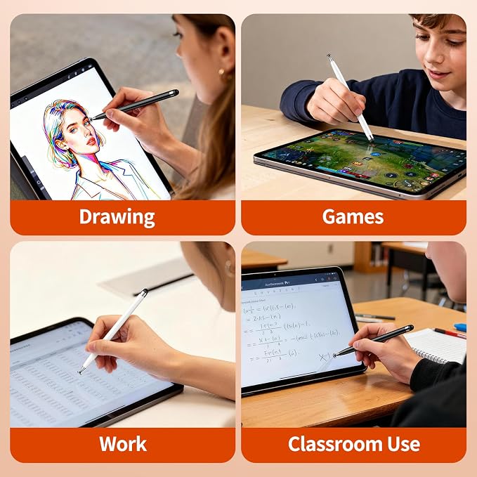 10PCS Stylus Pen for Touchscreen, Lightweight 2 in 1 Design | Stylus Pen for