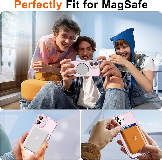 for iPhone 16 Plus Case with Privacy Screen Protector and Camera Protection