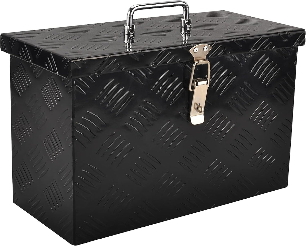 16'' Inch Aluminum Truck Bed Tool Box Black(16"X7.5"X10")