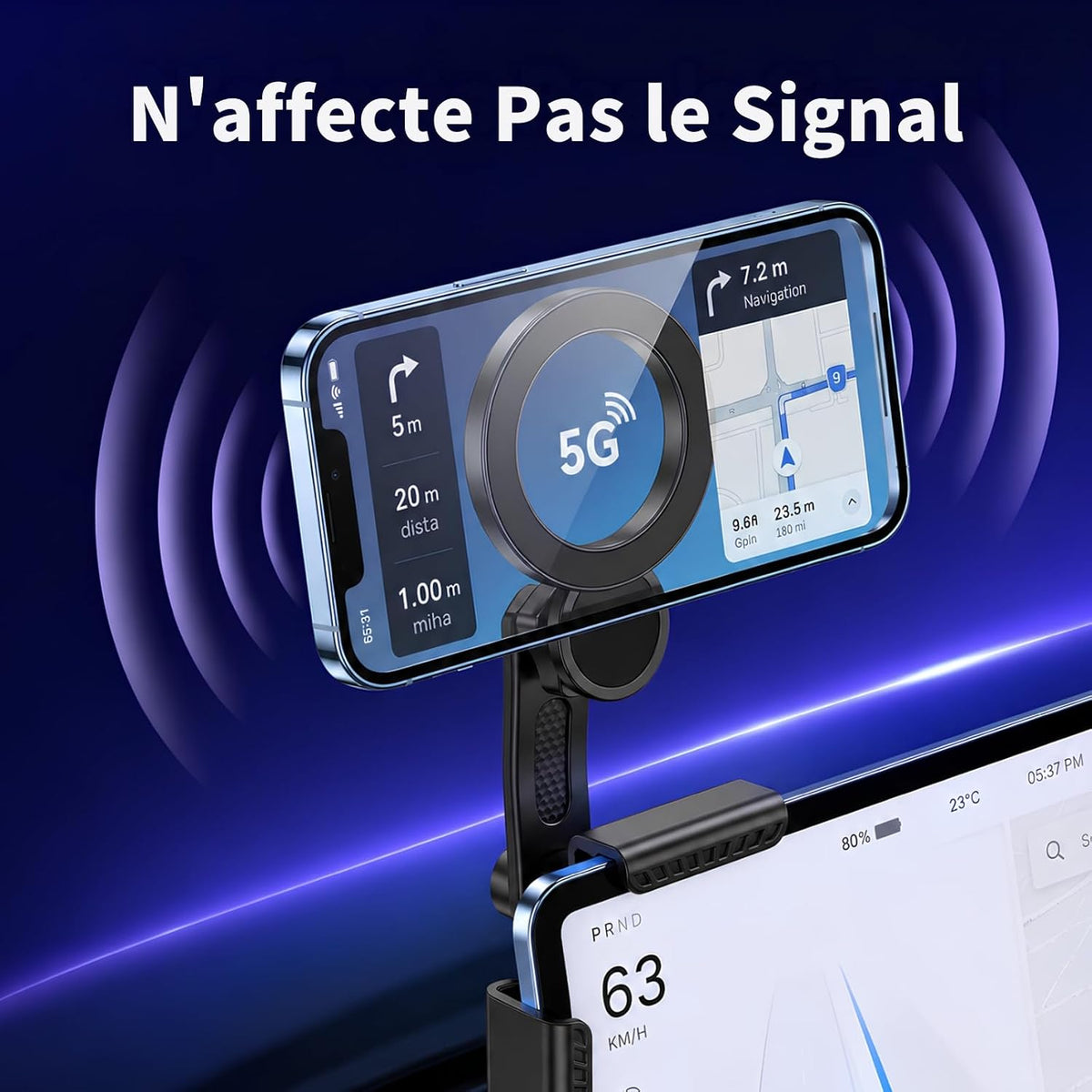 YUHENG Magnet Phone Holder,Clamp-on Screen Phone Holder