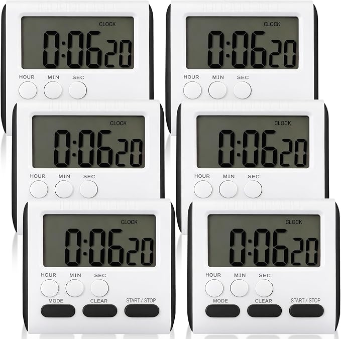 Mudder 6 Pack Digital Kitchen Timer