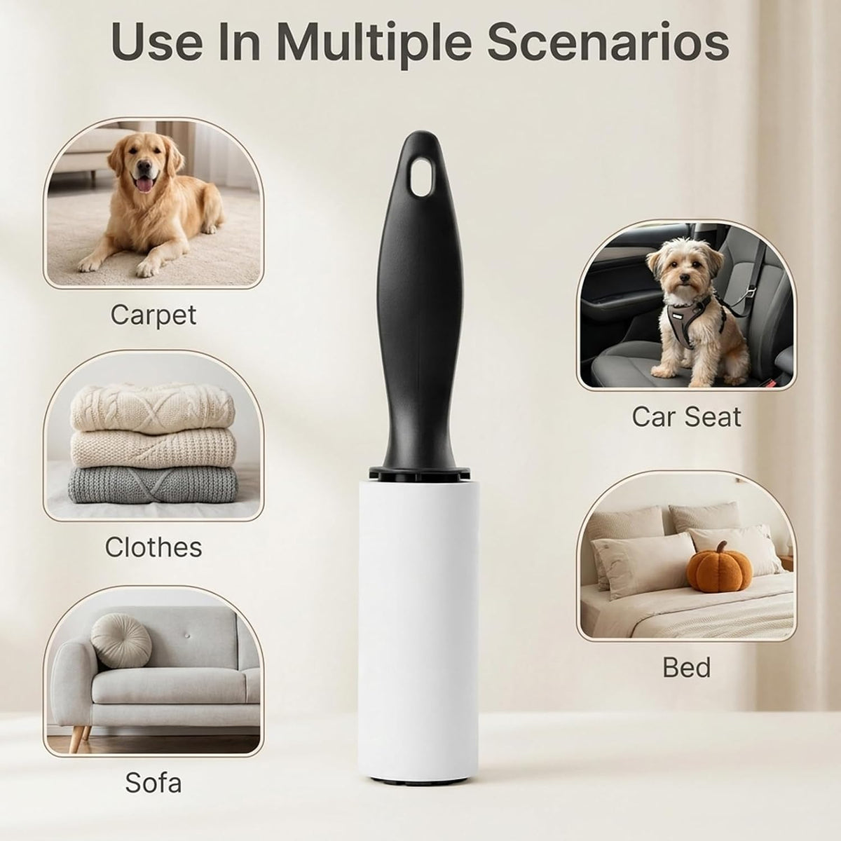 40 Pack Mini Lint Rollers, Travel Lint Roller with 1200 Sheets, Sticky Lints Remover for Clothes, Pet Hair, Furniture, Car Seats, Couch, Carpet (6.3 x 1.02 Inches)