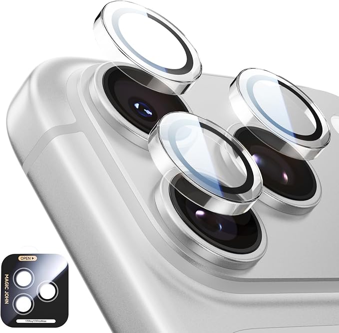 MAGIC JOHN for iPhone 17 Pro Max/17 Pro Camera Lens Protector 9H Aerospace