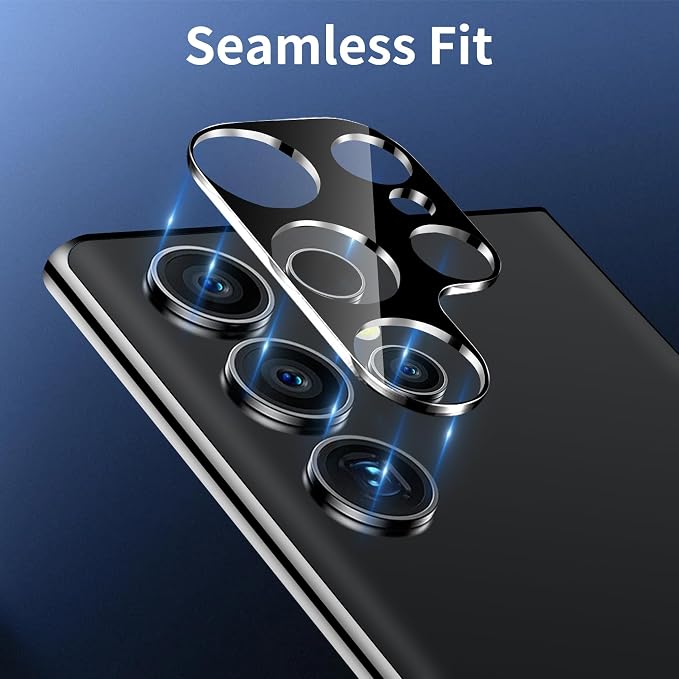 3 Pack Camera Lens Protector for Samsung Galaxy S25 Ultra, Tempered Glass