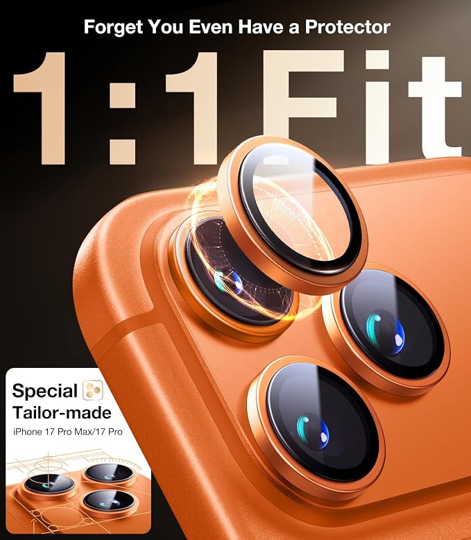 UltraGlass UNBREAK 9H+ Glass for iPhone 17 Pro Max/17 Pro Camera Protector