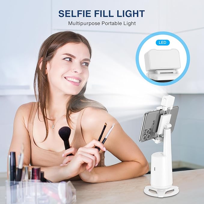 Auto Face Tracking Tripod 360° Rotating Cell Phone Photo and Video Kits Stand