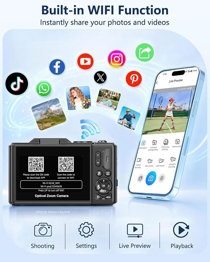 5K Digital Camera for Photography
