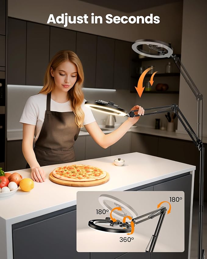 LUXSURE Ring Light Tripod for iPhone