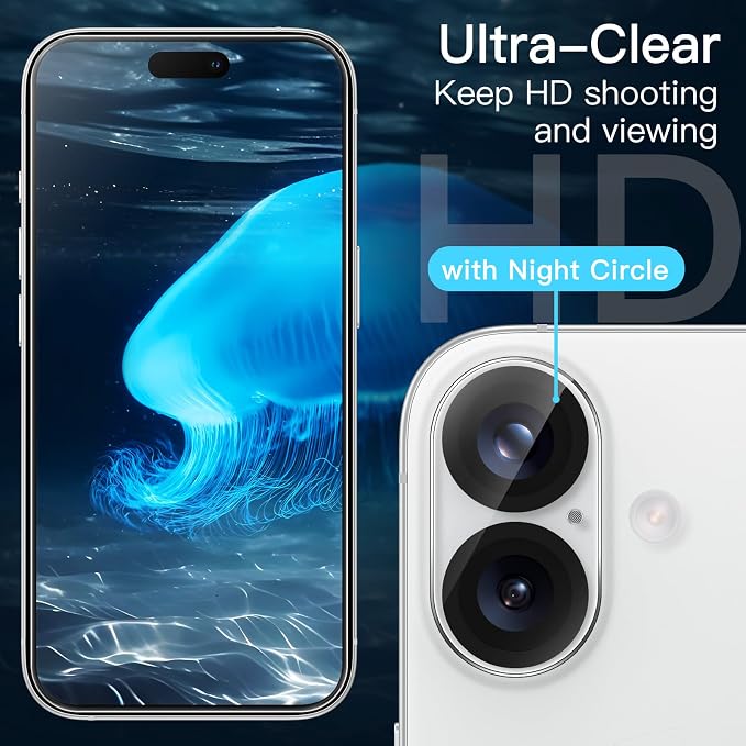JETech Screen Protector for iPhone 16 6.1-Inch
