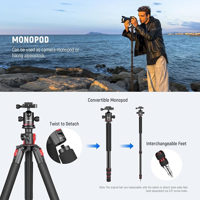 NEEWER 79 inch Camera Tripod Monopod