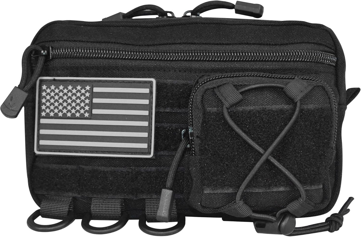 Skiennix Tactical Molle Admin Pouch - Multi-Purpose EDC Tool Organizer for Rucksack & Vest
