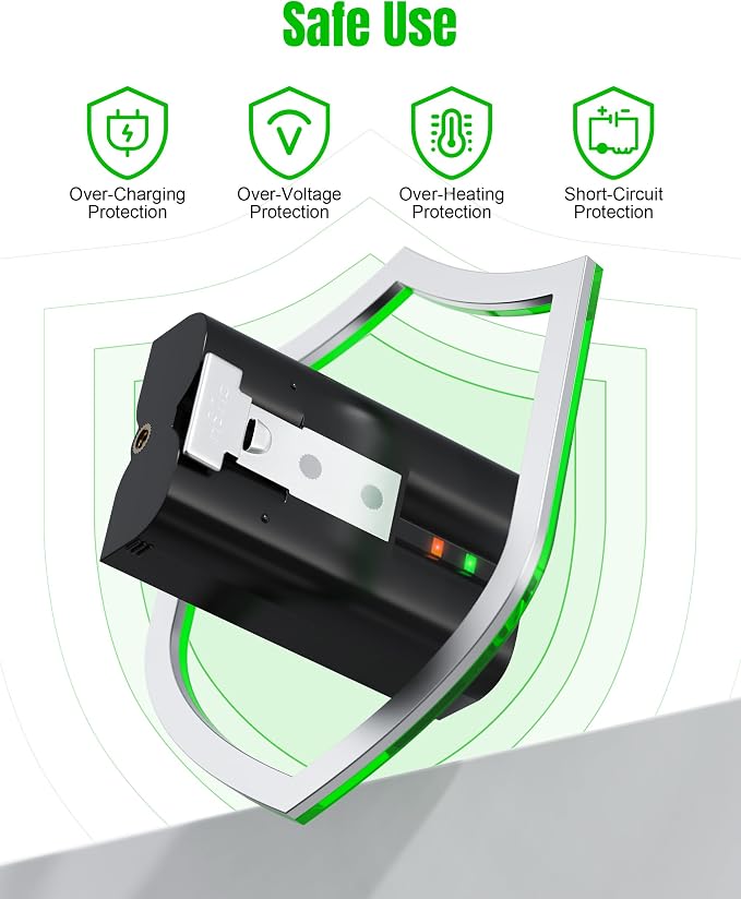 Replacement Battery for Ring Camera, Spotlight and Stick Up Cam, LED Display