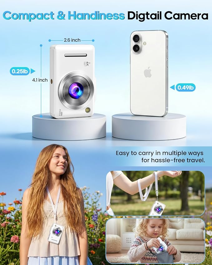 Digital Camera 4K Autofocus Vlogging Camera