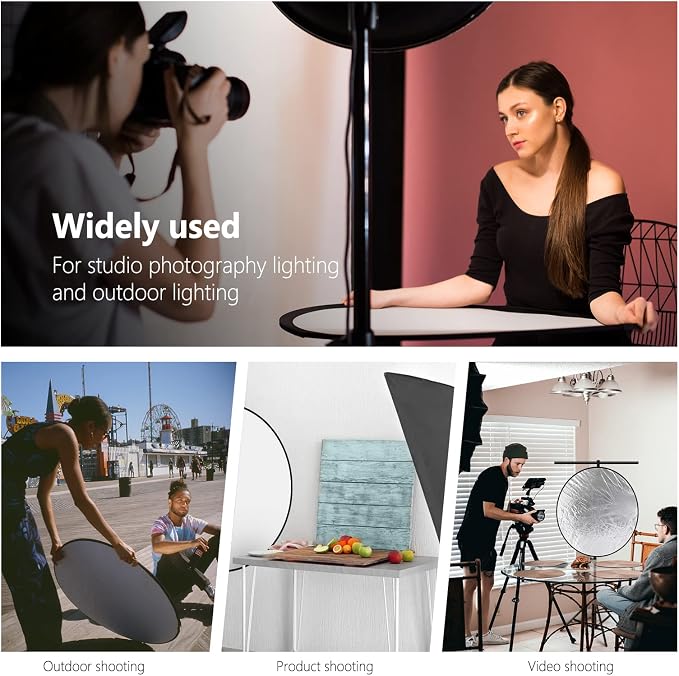 NEEWER 32 Inch/80 Centimeter Light Reflector Light Diffuser 5 in 1 Collapsible