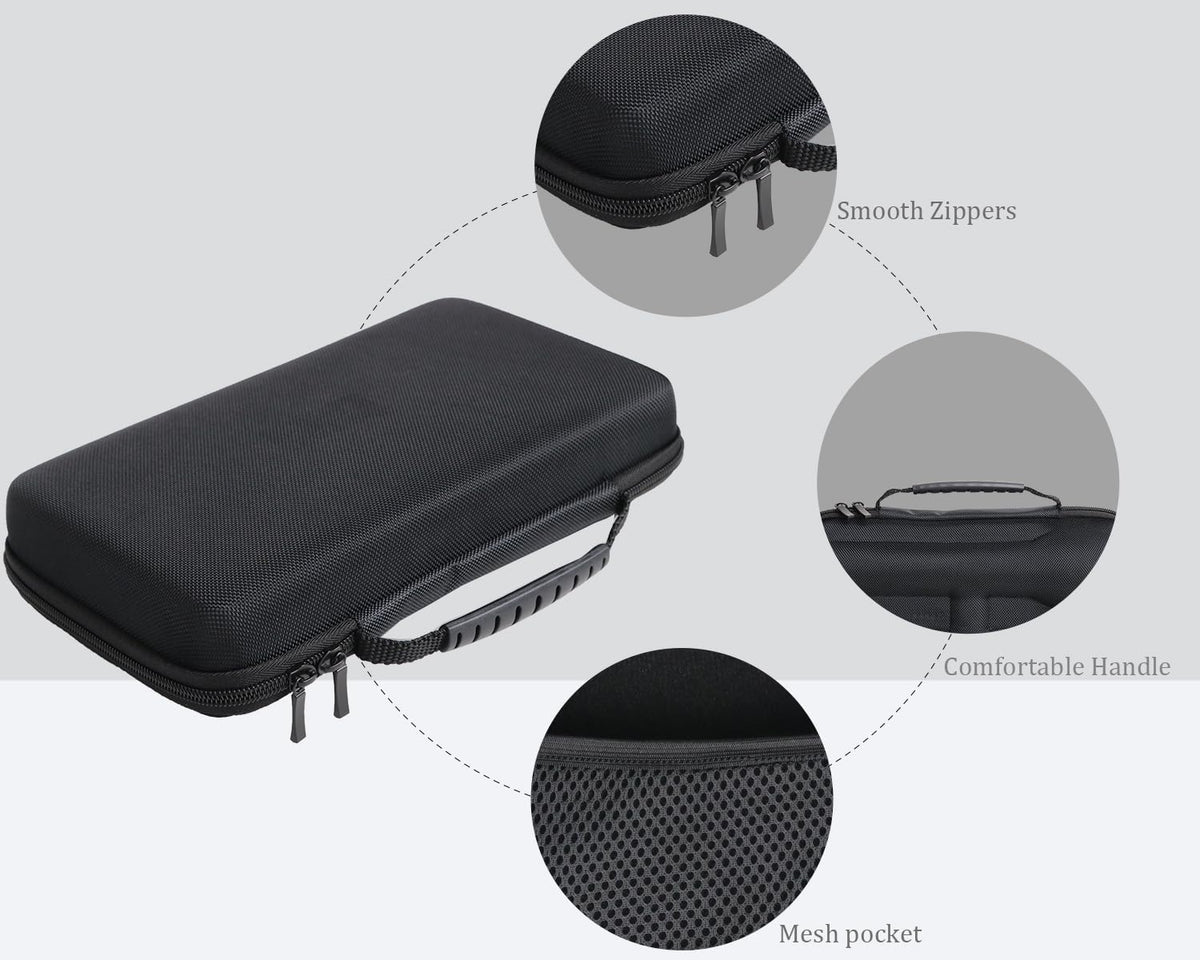 Hard Carrying Case Compatible with JBL Wireless Two Microphone System,Storage JBL Mic, Receiver, Adapter, AA Batteries-Black (Box Only)