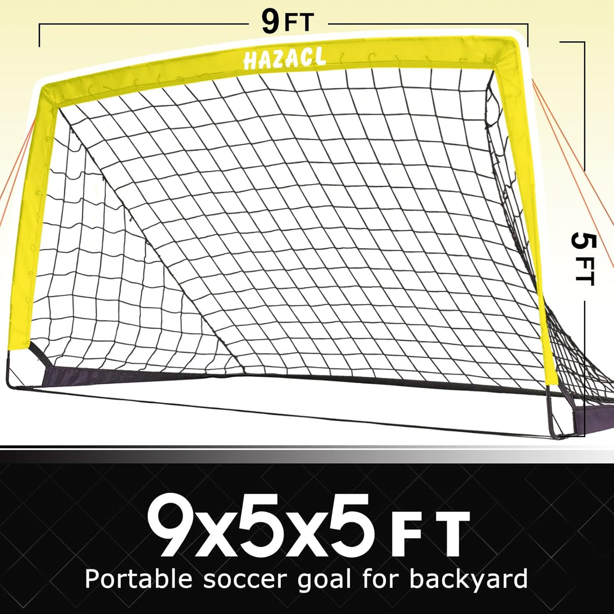 Skiennix Kid Soccer Goals - Portable Large Pop-Up Soccer Nets with Carry Bag for Indoor/Outdoor Use