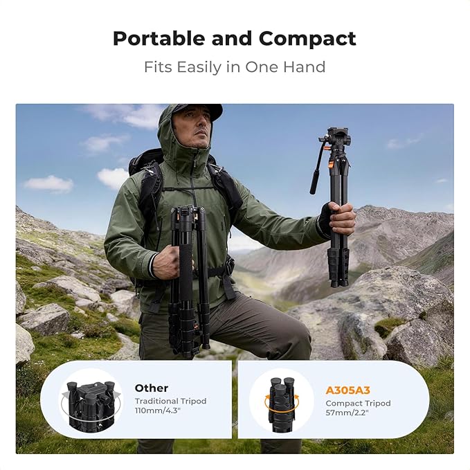 K&F CONCEPT 73” Camera Tripod