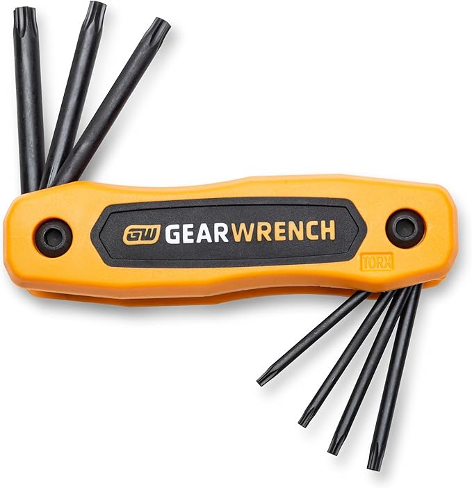 GEARWRENCH 8 Piece Tamper Proof Torx Folding Hex Key Set - 83507