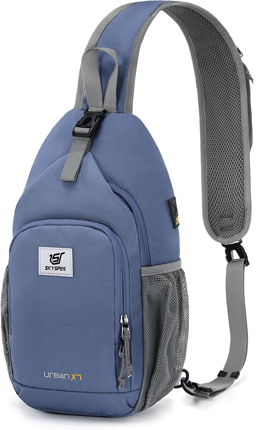 SKYSPER Sling Bag - RFID Crossbody Backpack for Travel & Hiking | Unisex Periwinkle Daypack