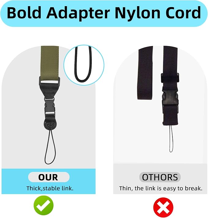 Adjustable Shoulder Strap:Comfortable iPad Strap Nylon Neck Lanyard