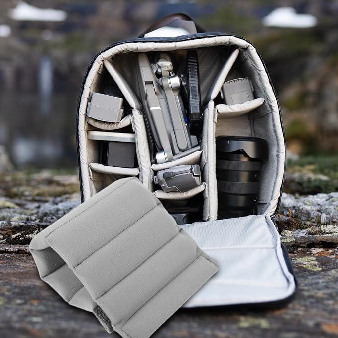 6 Pcs Camera Bag Divider Plug-in:Dividers Shockproof Protecting Camera Lens