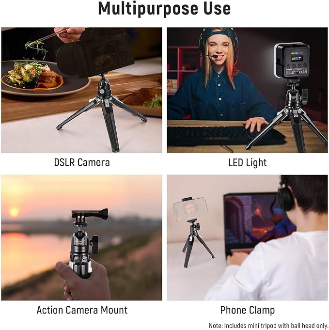 NEEWER Mini Metal Table Tripod