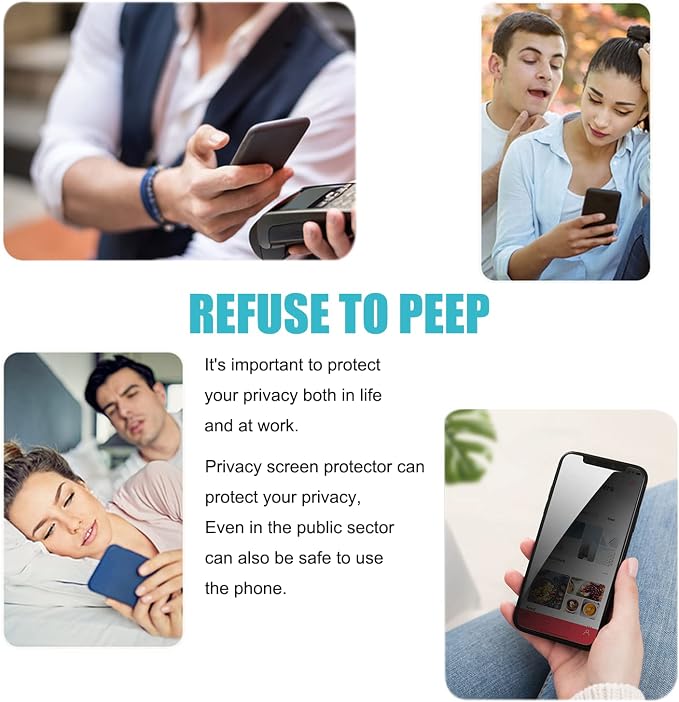 PEHAEL 3+3Pack for iPhone 11 Pro Privacy Screen Protector