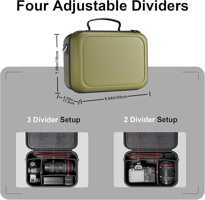 ProCase Hard Shell Camera Case for Canon Rebel T7/EOS