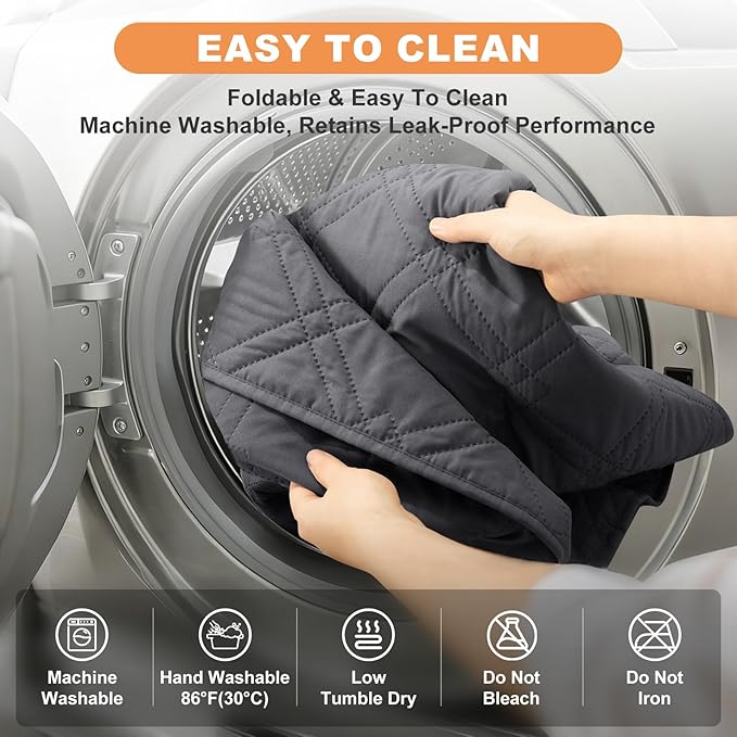 100% Waterproof Dog Couch Protector, Triple-Layer Waterproof Dog Bed Cover Pet Blanket Reversible 2-Tone Sofa Shield, Non-Slip Furniture Guard for Pets(68×82 Inch, Gray+Gray)