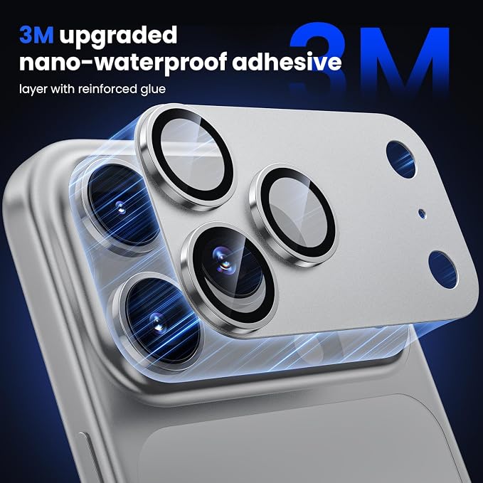 WSKEN for iPhone 17 Pro Max Camera Lens Protector, Metal Aluminum Alloy