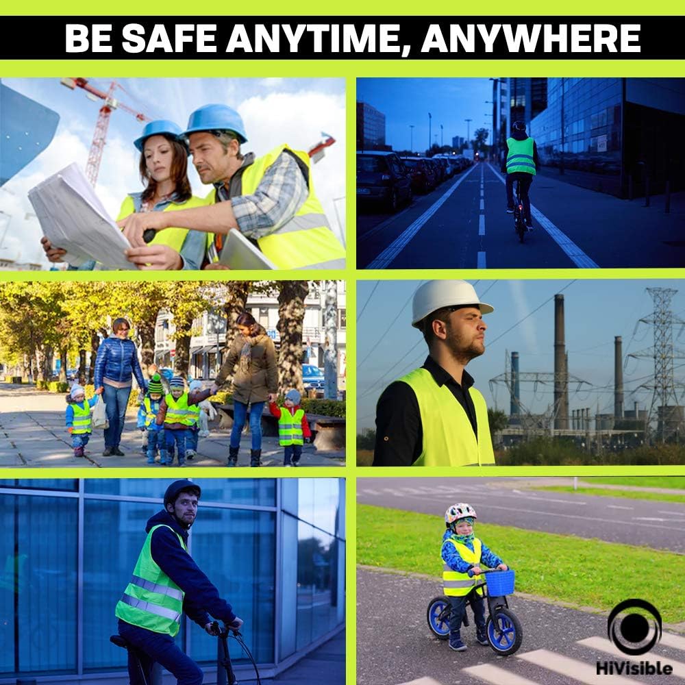 Safety Vests | Bulk Pack Reflective Vests for Men, Women & Kids - High Visibility Gear