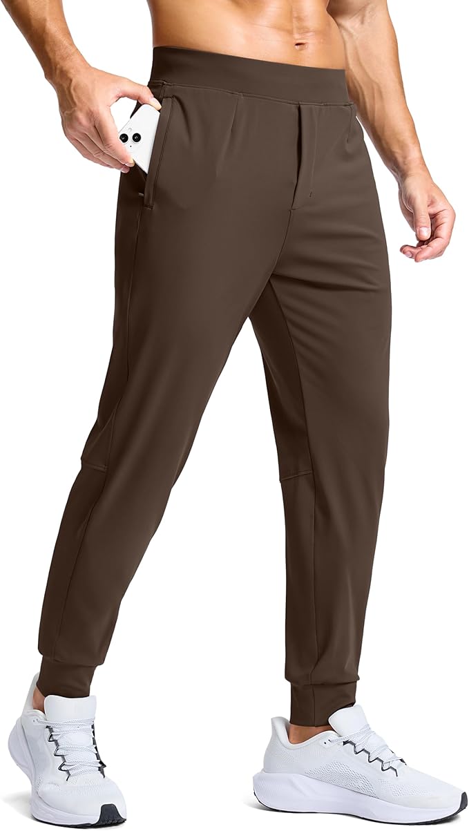 G Gradual Men's Golf Joggers Pants with Zipper Pockets Stretch Sweatpants Slim Fit Track Pants Joggers for Men Work Running