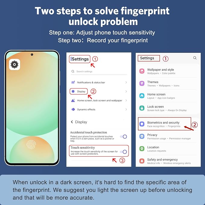 OMOTON 3+2 Pack Screen Protector and Camera Lens Protector