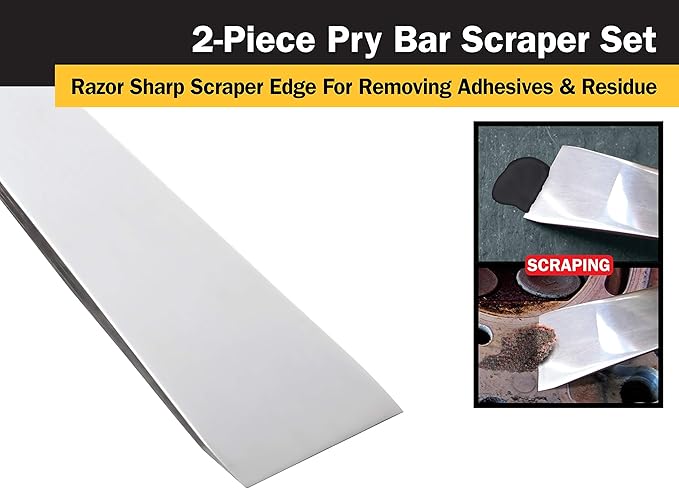 Titan 17005 2-Piece Stainless Steel Pry Bar Scraper Set