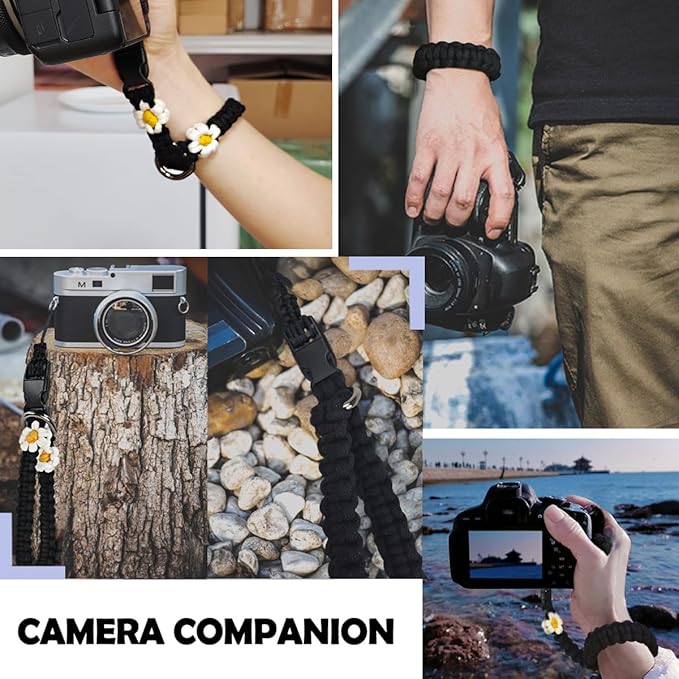 VICHUNHO Camera Wrist Strap, Secure & Adjustable DSLR Camera Hand Strap