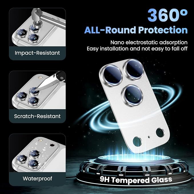 Uyiton Compatible with iPhone 17 Pro Camera Lens Protector