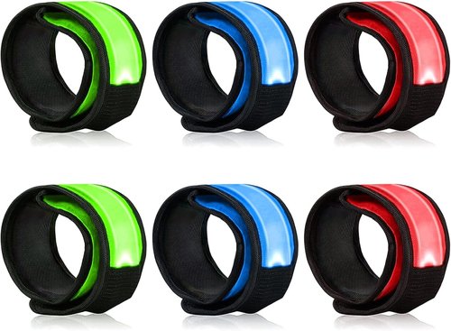 LOBKIN LED Safety Bracelets - Reflective Slap Armband for Kids | Night Walking & Running Light