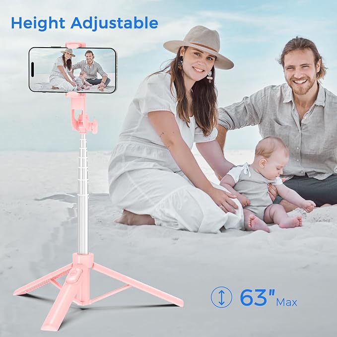 Selfie Stick Travel Tripod for Cell Phone