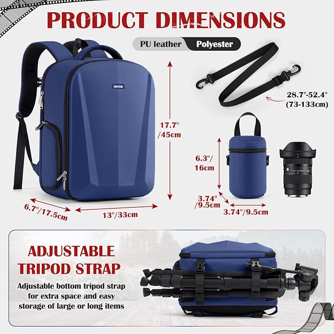 SDYSM Camera Backpack, Large Camera Bag