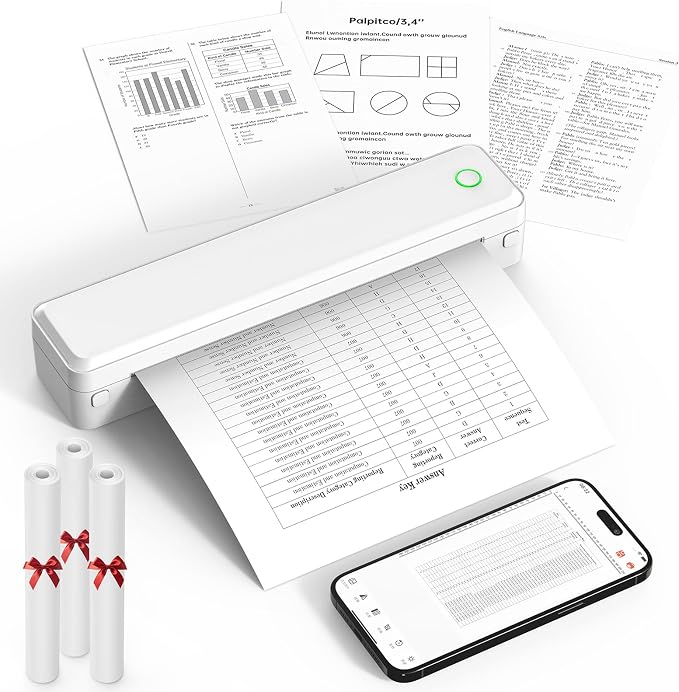 KNAON Bluetooth Thermal Printer, Portable Printer Wireless