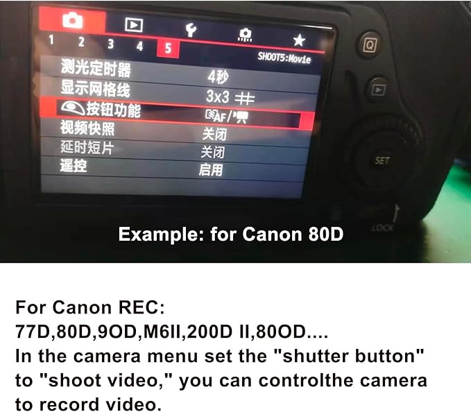 RC301-2.5mm 196.8 "Extended Cable Shutter Release Remote