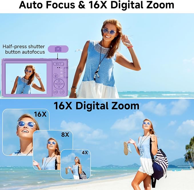 Digital Camera, FHD 4K Compact Cameras