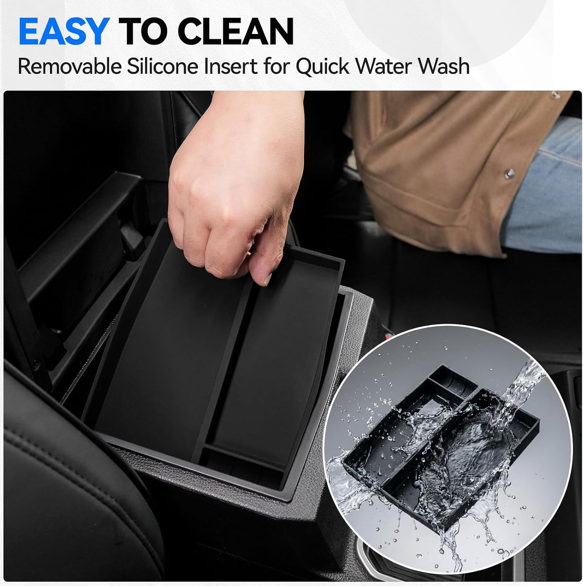 ELECFRESH Center Console Organizer for 2024-2026 Toyota Tacoma Accessories